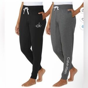 NWT 2 pack Calvin Klein women’s Gray Sweatpants. Size M. You get both!!